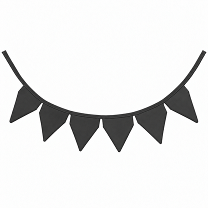 Bandeirinhas Decorativas 2,10m Preto