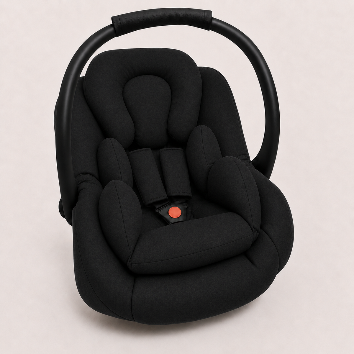 Kit para Bebê Conforto 4 Peças Dupla Face com Capota Tenda Preto