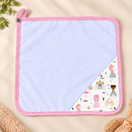 Toalha de Boca Malha Dupla Penteada Premium Princesa | Kit com 3 Unidades