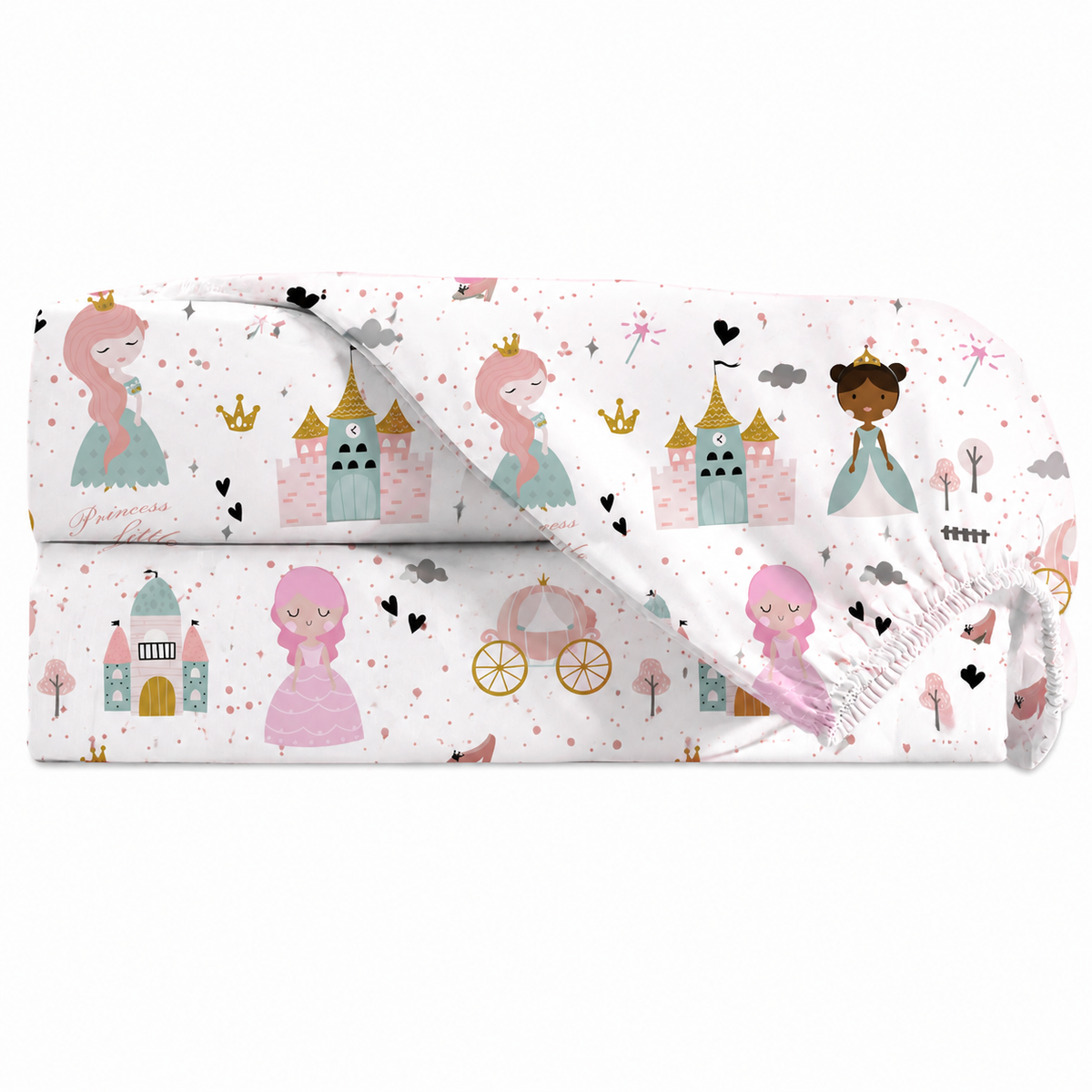 Lençol Estampado para Berço 100% Algodão Princesa