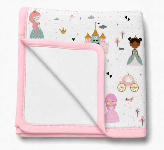 Manta Flanelada Soft Premium Dupla 90 x 70 cm Princesa