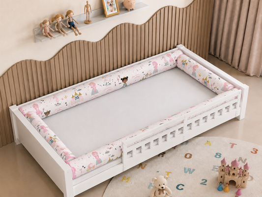 Kit Rolinhos 4 Peças para Cama Solteiro Princesa