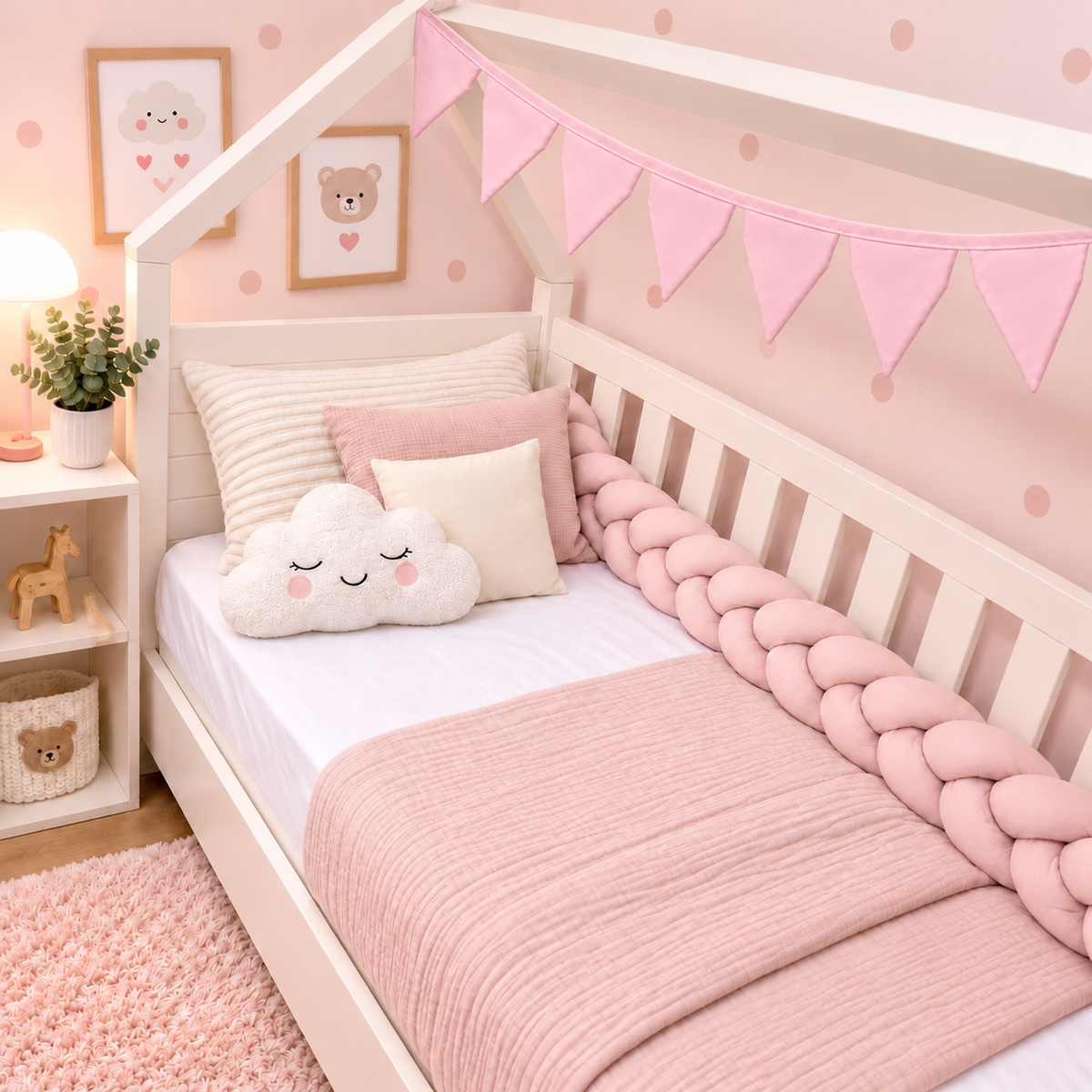 Bandeirinhas Decorativas 2,10m Rosa