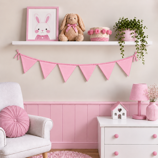 Bandeirinhas Decorativas 1,50m Rosa
