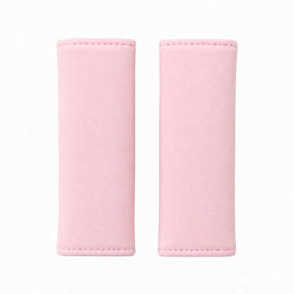 Protetor de Cinto de Segurança Dupla Face Ursa Rosa Verso Rosa