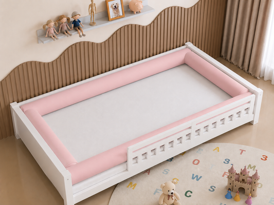 Kit Rolinhos 4 Peças para Cama Casal Rosa