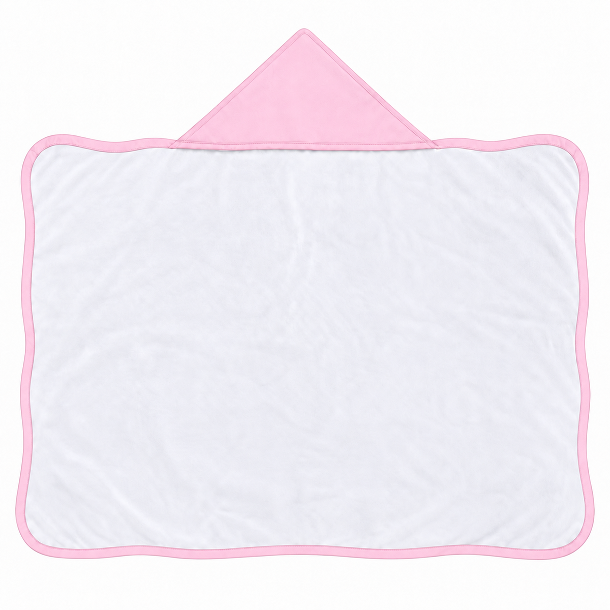 Toalha de Banho com Capuz Forrada Plush Atoalhado Premium 1M x 70cm Rosa