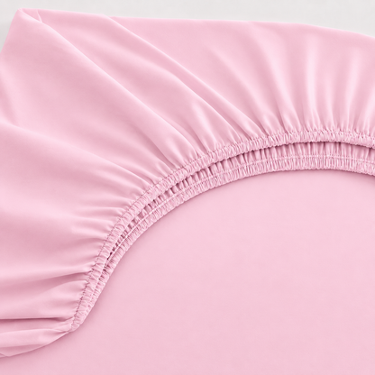 Lençol Estampado para Berço 100% Algodão Rosa
