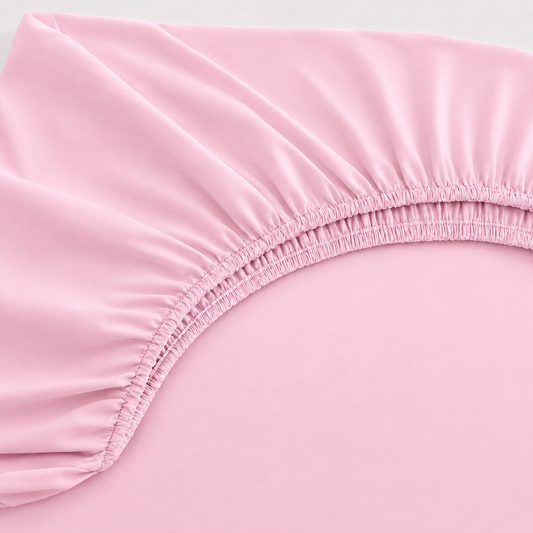 Lençol Estampado para Berço 100% Algodão Rosa