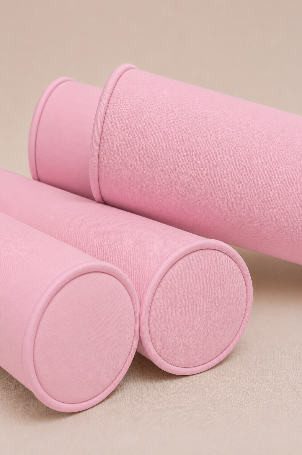 Kit Rolinhos 4 Peças para Cama Solteiro Rosa