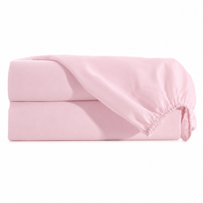 Lençol Estampado para Berço 100% Algodão Rosa