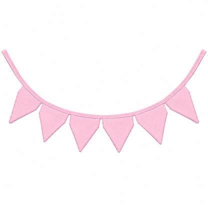 Bandeirinhas Decorativas 2,10m Rosa