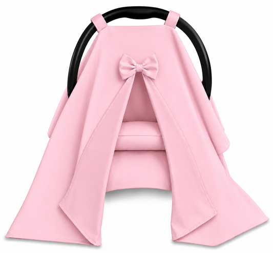 Capota para Bebê Conforto Tenda Dupla Face Rosa