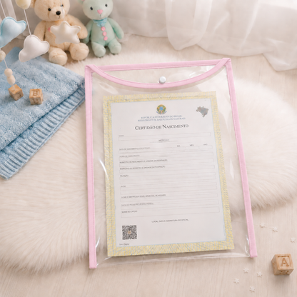 Capa para Certidão de Nascimento Rosa