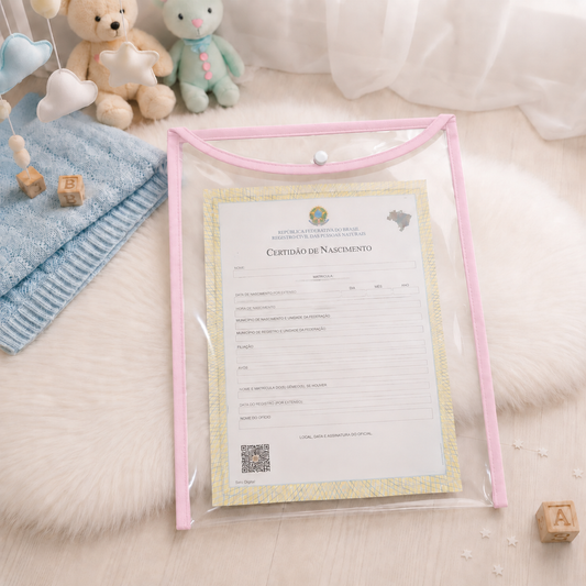 Capa para Certidão de Nascimento Rosa