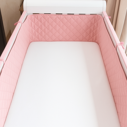 Protetor de Grade Total 360° para Berço Americano Rosa
