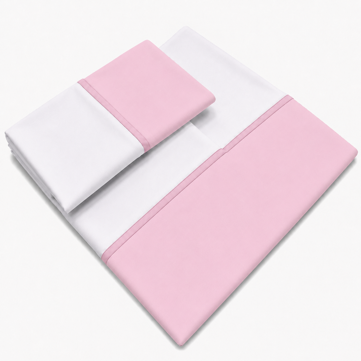 Jogo de Lençol para Carrinho 2 Peças Rosa