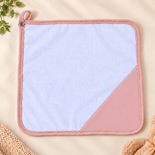 Toalha de Boca Malha Dupla Penteada Premium Rosê | Kit com 3 Unidades