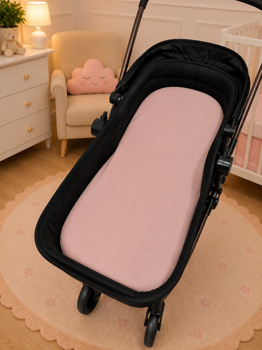 Colchão para Carrinho Moisés Premium 5cm Rosê