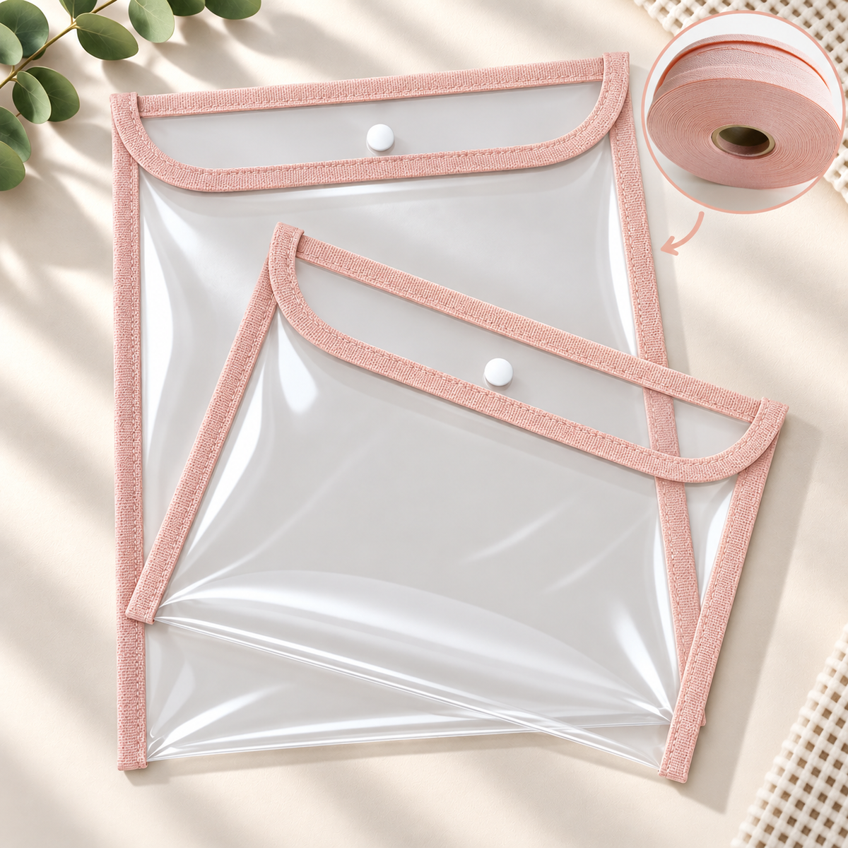Kit com 2 Capas Organizadoras para Certidão e Documentos Rosê