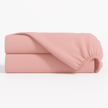 Lençol Estampado para Berço 100% Algodão Rosê