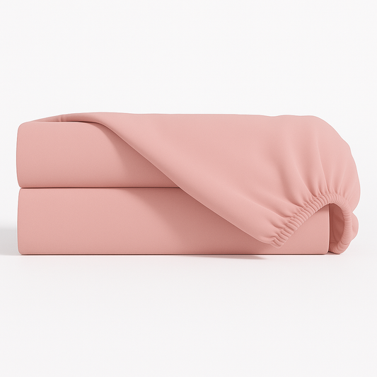 Lençol Estampado para Mini Berço 100% Algodão Rosê