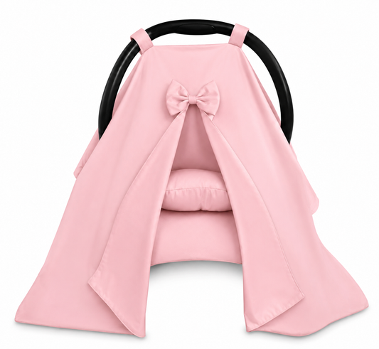 Capota para Bebê Conforto Tenda Dupla Face Rose