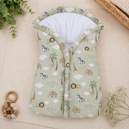 Saco Manta Porta Bebê Safari Verde