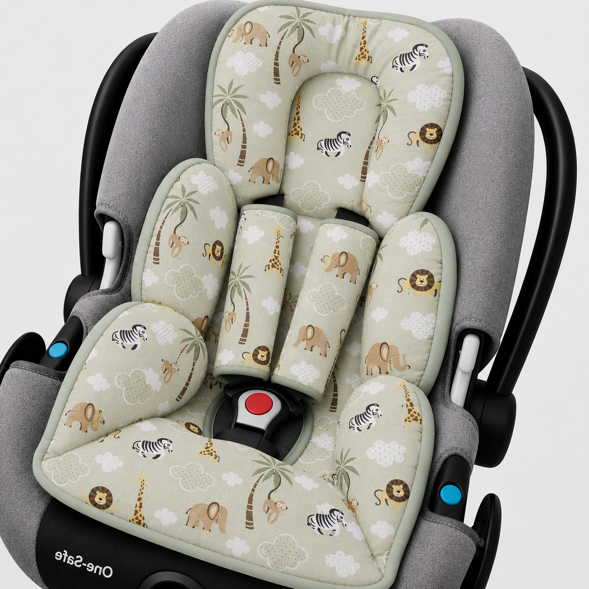 Colchonete para Bebê Conforto Dupla Face Safari Verde
