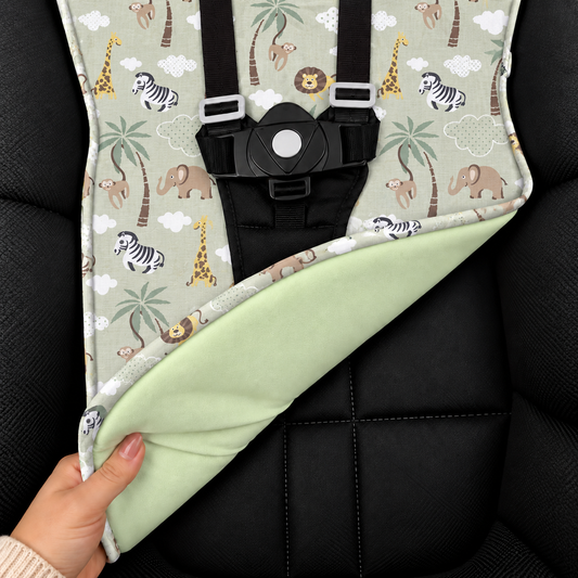 Capa para Carrinho de Bebê Universal Bichos Verde