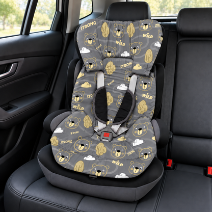 Capa Colchonete para Cadeira de Carro Dupla Face Urso Ted