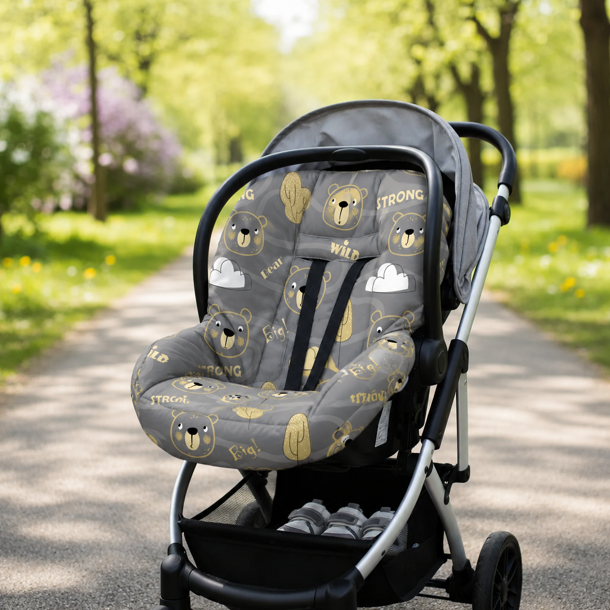 Capa para Bebê Conforto Universal Urso Ted