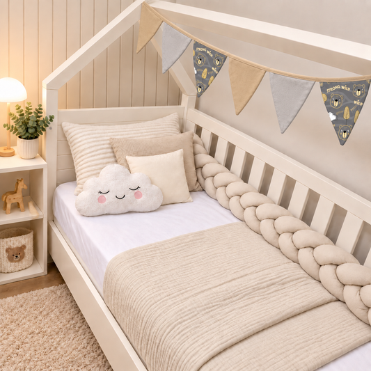 Bandeirinhas Decorativas 2,10m Urso Ted c/ Bege