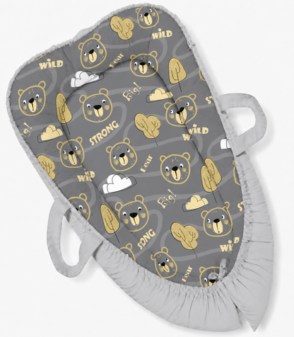 Ninho Redutor Dupla Face Premium Urso Ted Verso Cinza