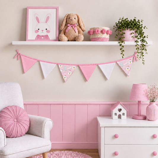 Bandeirinhas Decorativas 1,50m Ursa Rosa