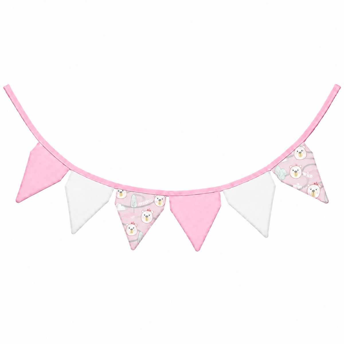Bandeirinhas Decorativas 1,50m Ursa Rosa