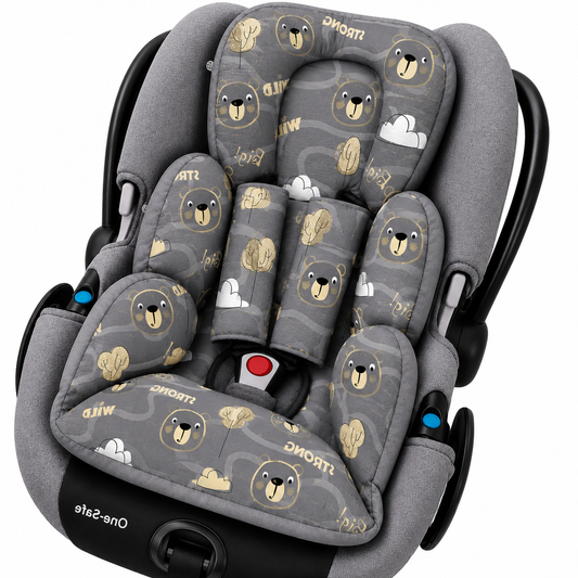 Colchonete para Bebê Conforto Dupla Face Urso Ted