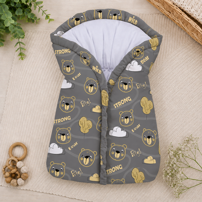 Saco Manta Porta Bebê Urso Ted