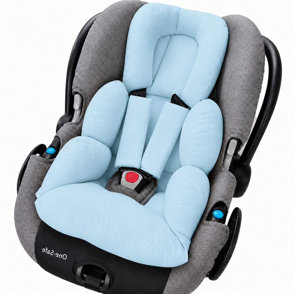 Colchonete para Bebê Conforto Dupla Face Azul Turquesa