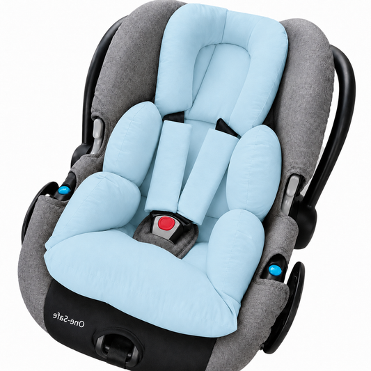 Colchonete para Bebê Conforto Dupla Face Azul Turquesa