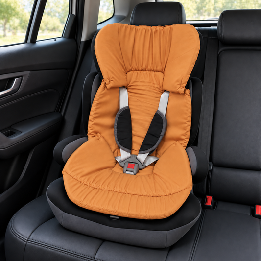 Capa Colchonete para Cadeira de Carro Dupla Face Terracota