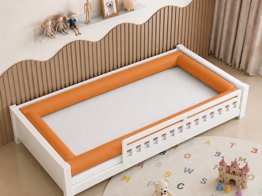 Kit Rolinhos 4 Peças para Cama Solteiro Terracota