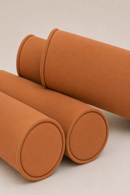 Kit Rolinhos 4 Peças para Cama Casal Terracota