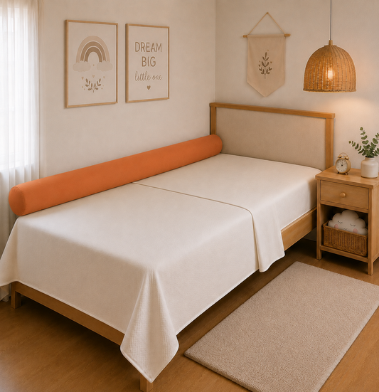 Rolinho Lateral para Cama Solteiro e Casal Terracota