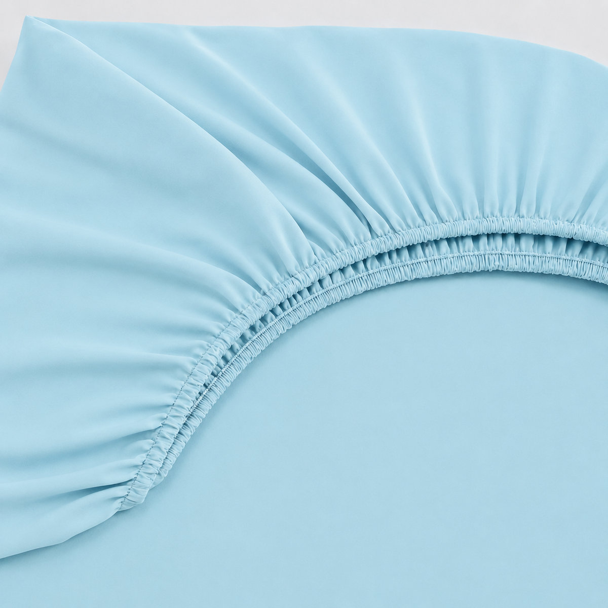 Lençol Estampado para Mini Berço 100% Algodão Azul Turquesa