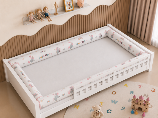 Kit Rolinhos 4 Peças para Cama Casal Unicórnio