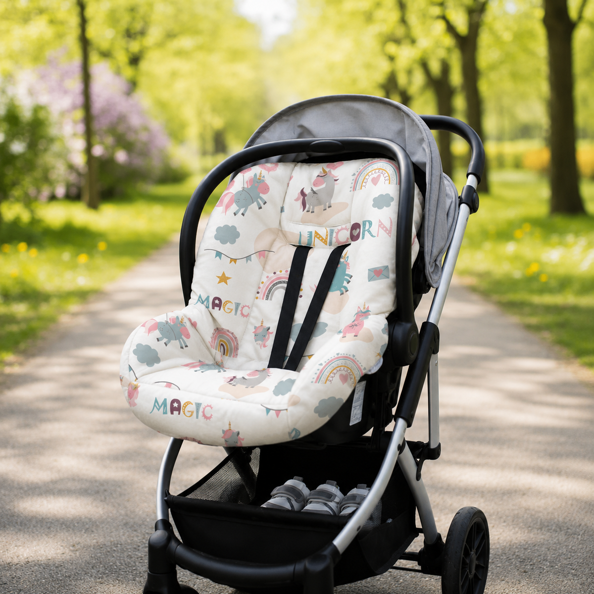 Capa para Bebê Conforto Universal Unicórnio