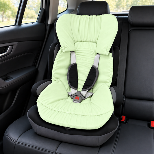 Capa Colchonete para Cadeira de Carro Dupla Face Verde Claro