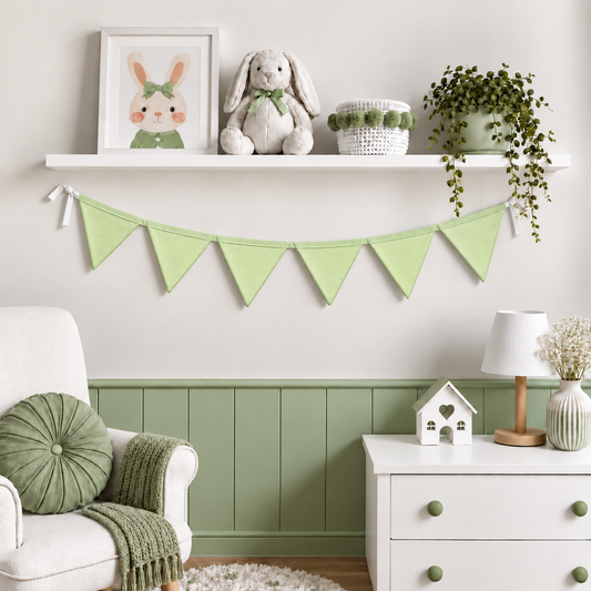 Bandeirinhas Decorativas 1,50m Verde Claro