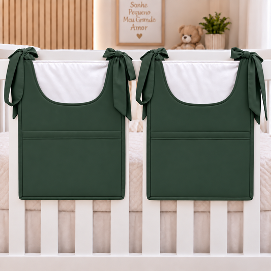 Porta Fraldas ou Porta Treco de Varal Verde Escuro
